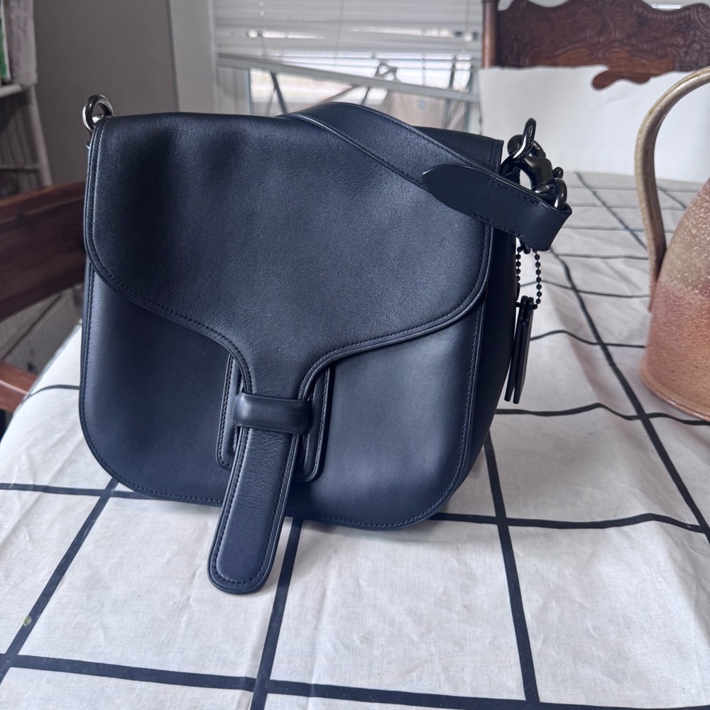 Coach & Rodarte Courier Crossbody, Black, With Tags